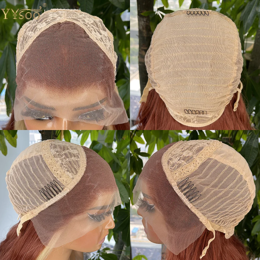 Long Futura Glueless Synthetic Lace Front Wigs For Black Women 350/613 Highlights 13x4 Body Wave Heat Resistant Front Lace Wig image 6