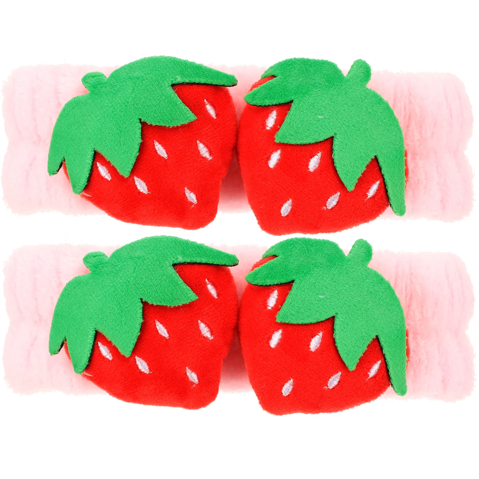 

2pcs Strawberry Shaped Headb Comfortable Elastic Fabric Face Washing Makeup Hairb s Lightweight Edges Suitable All