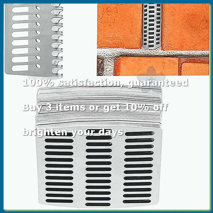 30Pcs Weep Hole Covers for Brick Walls,Stainless Steel Weep Hole Covers Mesh Screens, Brick Hole Filler Cover Wall Holes