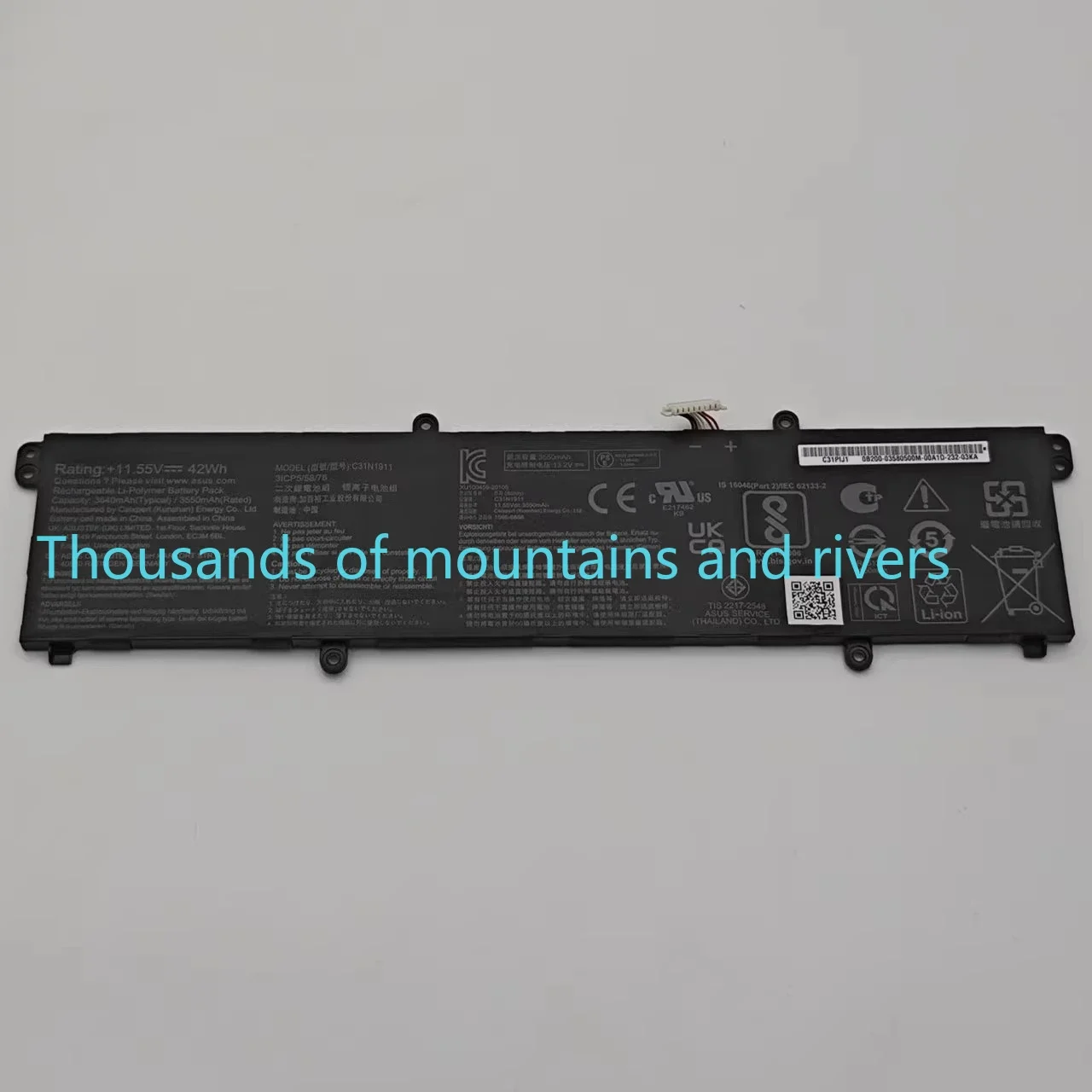 

B31N1911 Аккумулятор 11,55 В 42 Втч для ASUS VivoBook Flip 14 TM420IA TP470EA M413DA M413DA-EK162T M413DA-EK007T X421DA X421EA