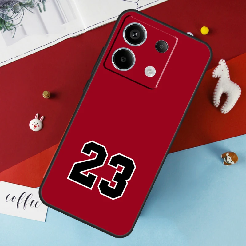 Basketball Number 23 Case For Xiaomi Redmi 13C 12C 10C 9C 10A Redmi Note 11 9 10 12 13 Pro 9S 10S 11S 12S Cover