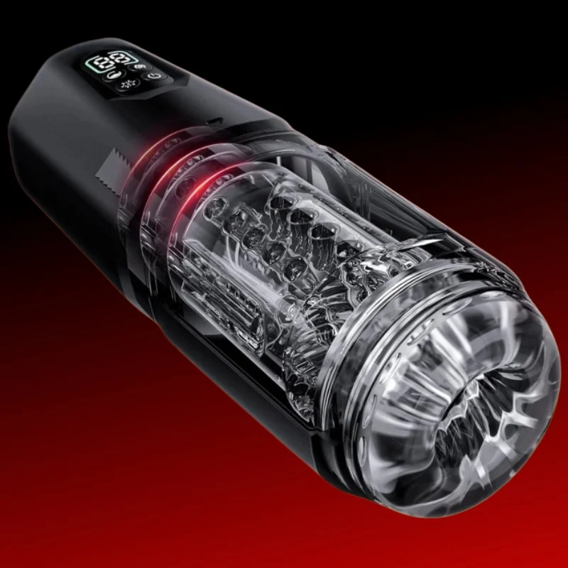 Blowjob Automatic Male Masturbator Pocket Pussy Sex Toys for Men Suction Realistic Sucking Adult Stroker Telescopic Massage