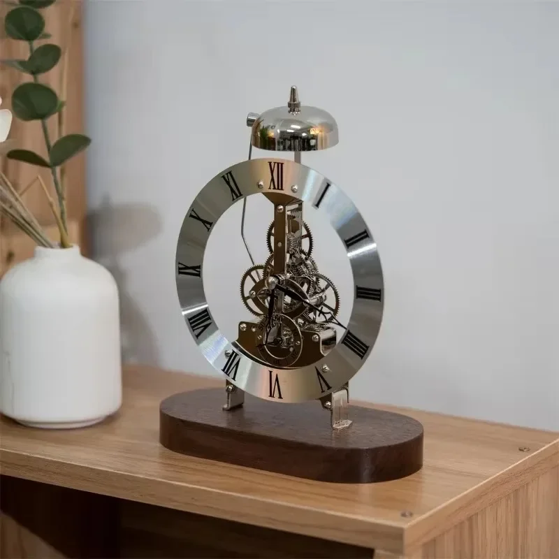 Modern Metal Dial Table Clocks Luxury Nordic  Aesthetic Living Room Desk Clocks Ornament Office Desktop Clock Home Decorations