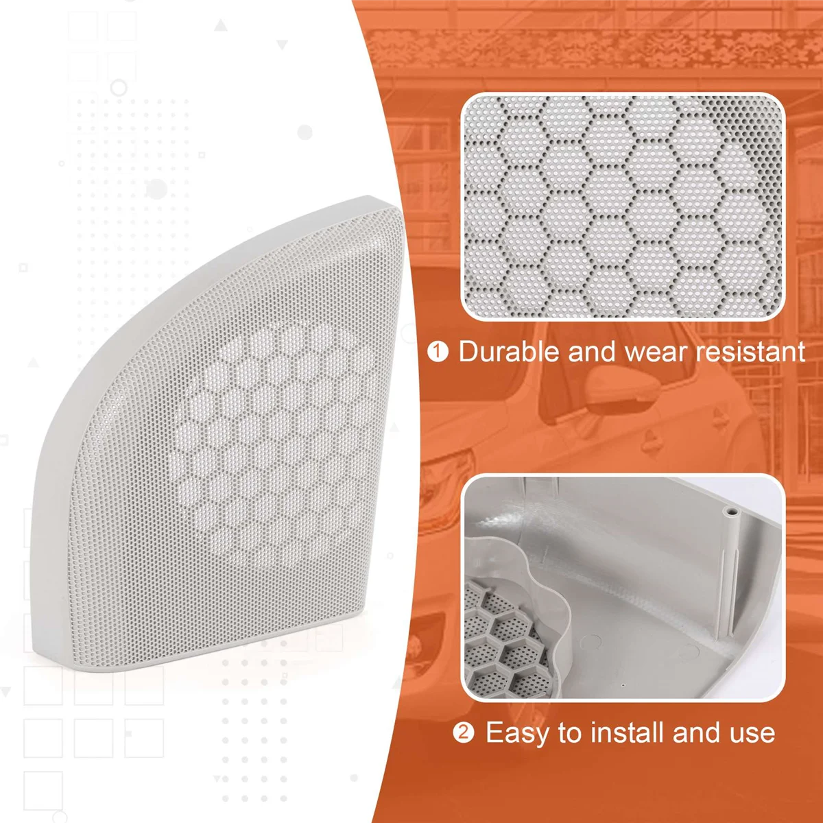 กระจังหน้าประตูลำโพงสำหรับรถยนต์, กระจังหน้าสำหรับ Mercedes-Benz CLC-Class Coupe W203 2008-2011 A20372703887E94ซ้าย