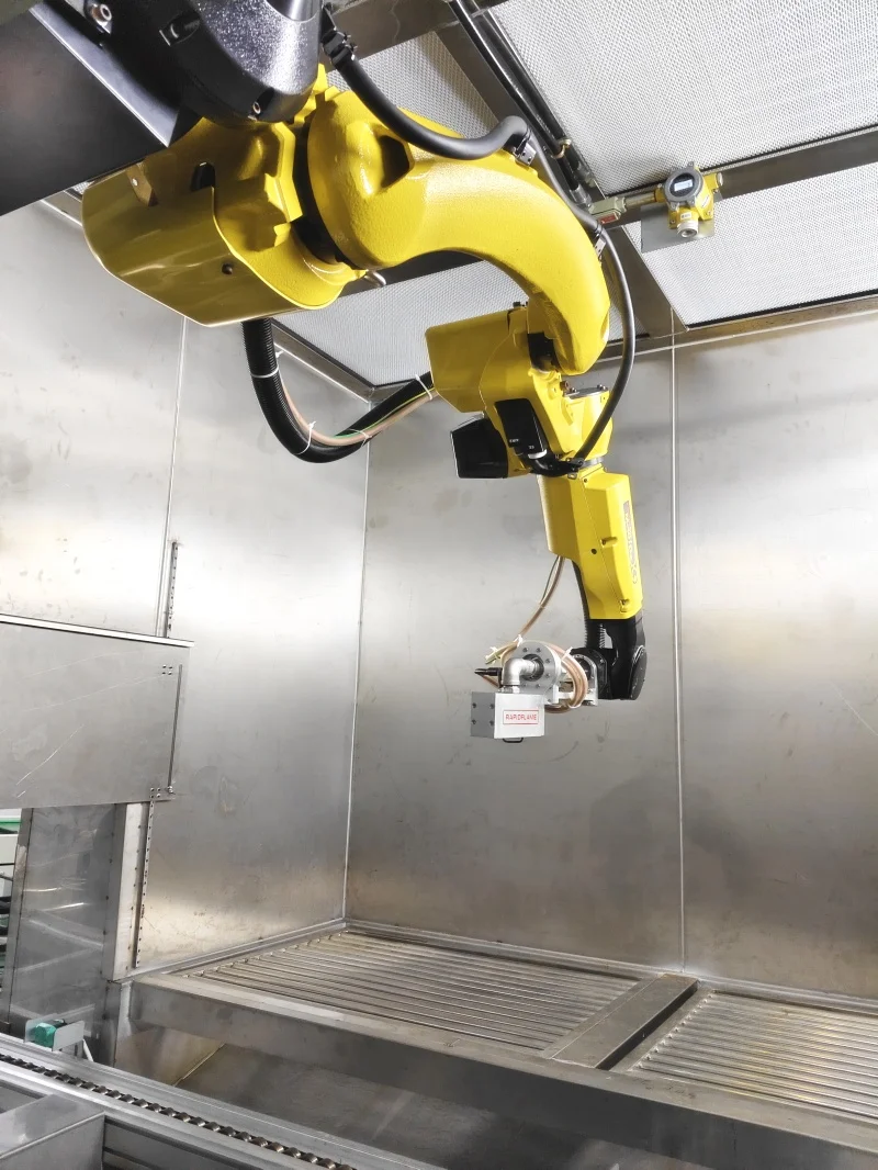 Intelligent Six-Axis Robotic Automatic Spraying System for Automotive Handles Flexible Labor-Saving Metal Coating Solution