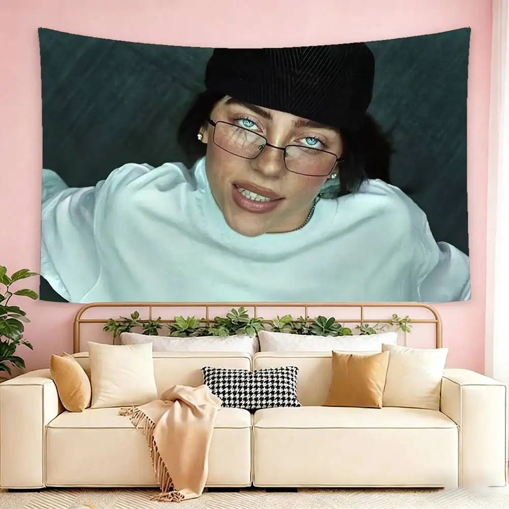 Dark Princess Billie Eilish  Flags Wall Hanging Tapestry Outdoor Garage Room Decorative flag Background Blanket