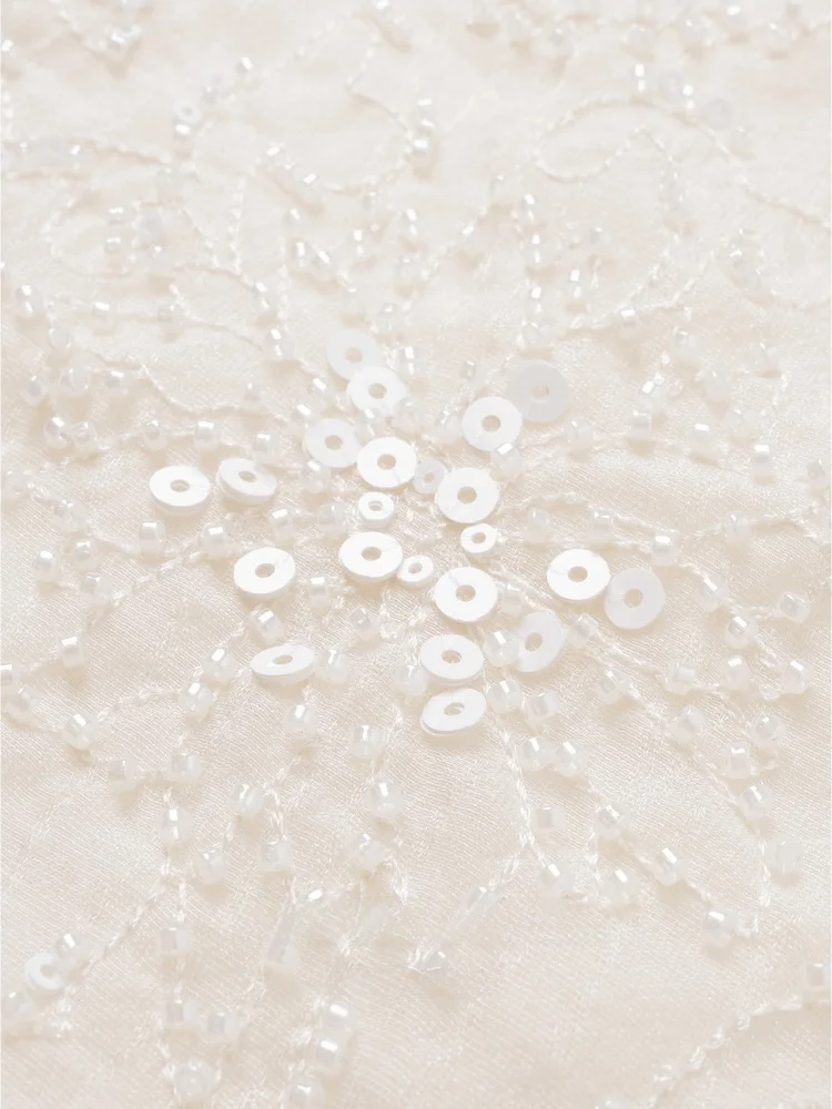 

Tfa S Line круглый жилет Ne Svel с вышивкой из бисера Kragen марлевая ткань для поездок на работу, свободный крой, цельный, весна 2025