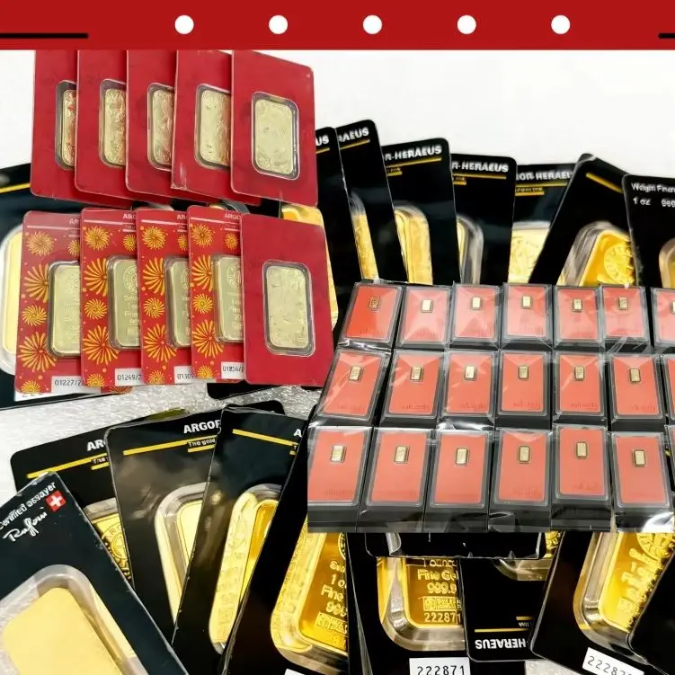 Suisse Lady Fortuna 24K Vergoldeter Souvenir-Barren Replikat mit Unabhängiger Seriennummer Sammlerstück 2,5G/5G/10G/20G/50G/100G/15,5G/31G