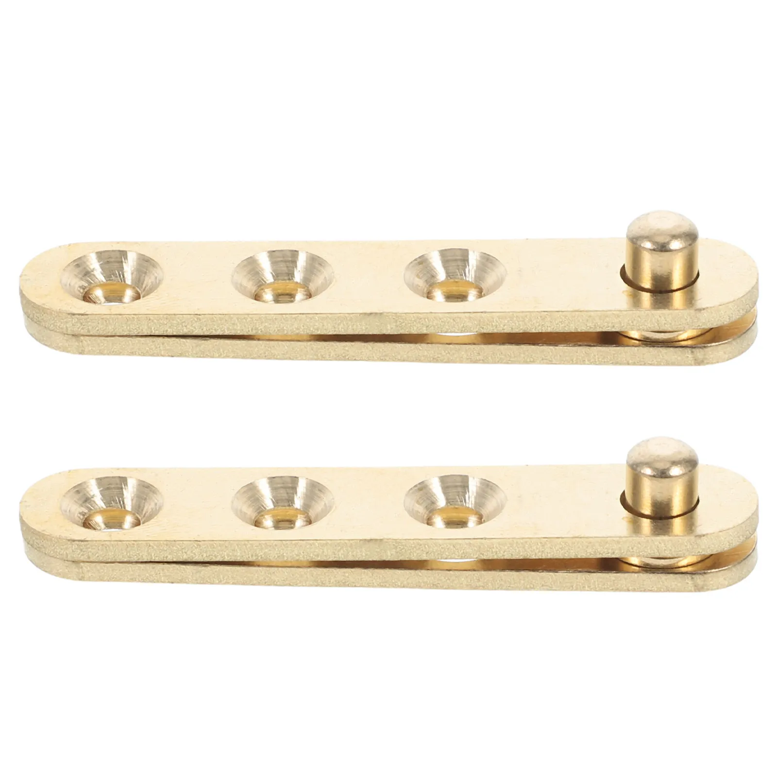 2Pairs Copper Hidden Door Pivot Hinges Rotation Concealed Hardware 360 Degree Swivel Cabinet Interior Door Window Accessories