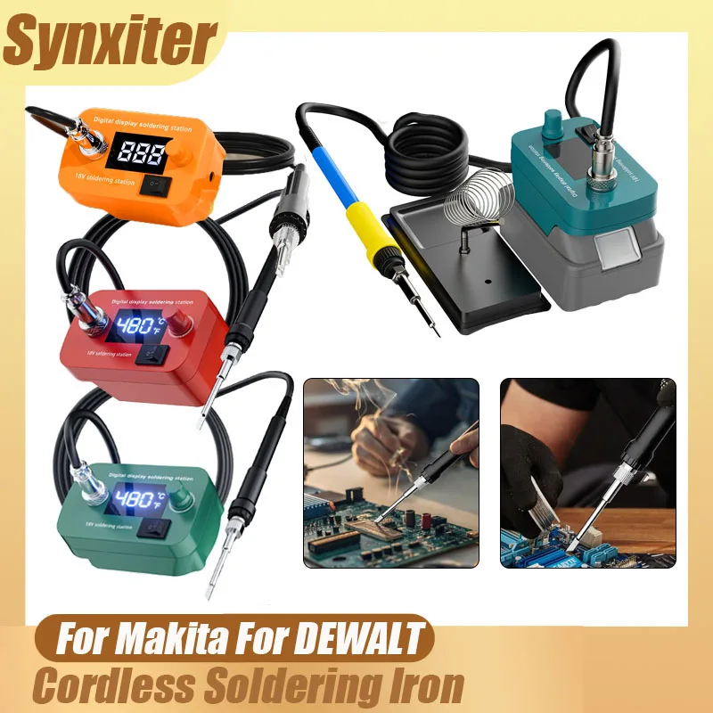 

Беспроводной паяльник для Makita, DEWALT, Milwaukee, Bosch, 18В, набор для электронной пайки, ремонтный электроинструмент