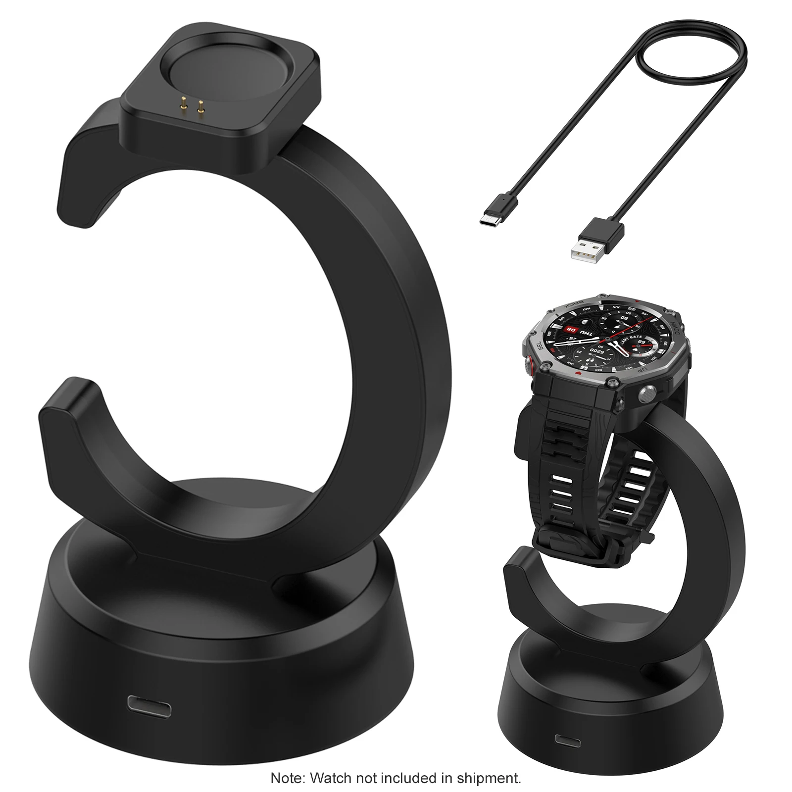 

For Huami Amazfit T-REX3 Pro Magnetic Charging Cable Wear Resist Precise Charger Adapter Smart Watch Connector Watch Accessories