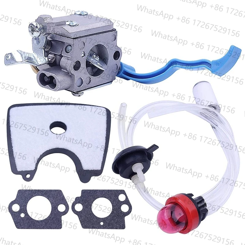 Carburetor with Air Fuel Filter Line Tune for  125B 125BX 125BVX Leaf Blower Parts for  C1Q-W37 581798001