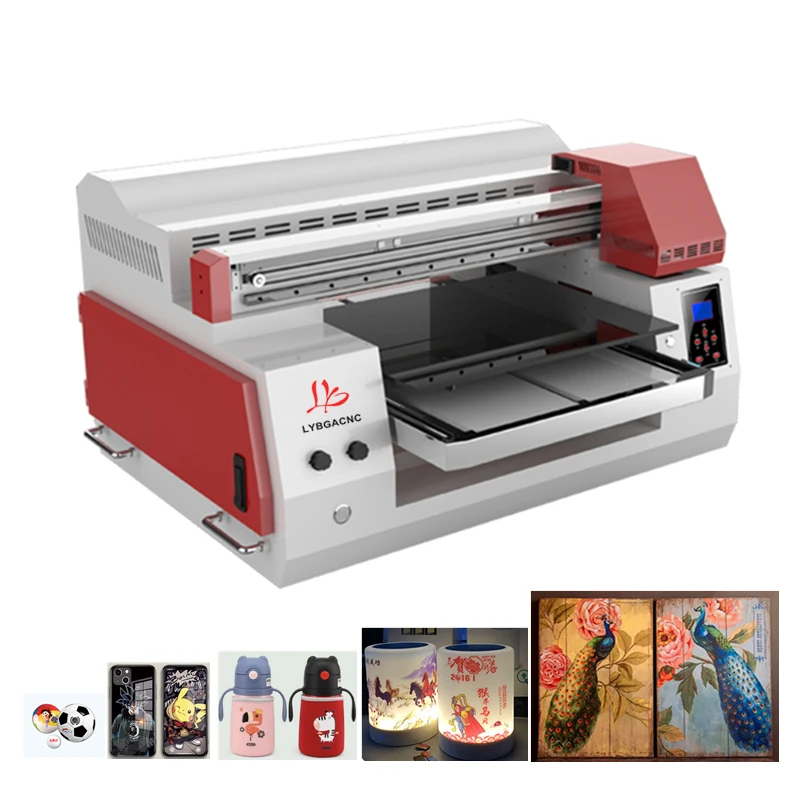 LY 5040 UV DTG Inkjet Printer Machine 220V 110V 500X400mm  Double Nozzle Full Automatic Flatbed Photo