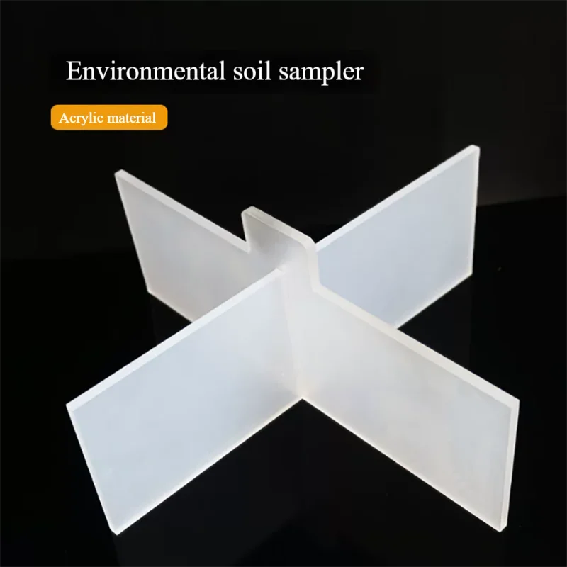 1PCS Soil quarterer, organic glass quarterer, 30*30cm quartering container, sampling quarterer