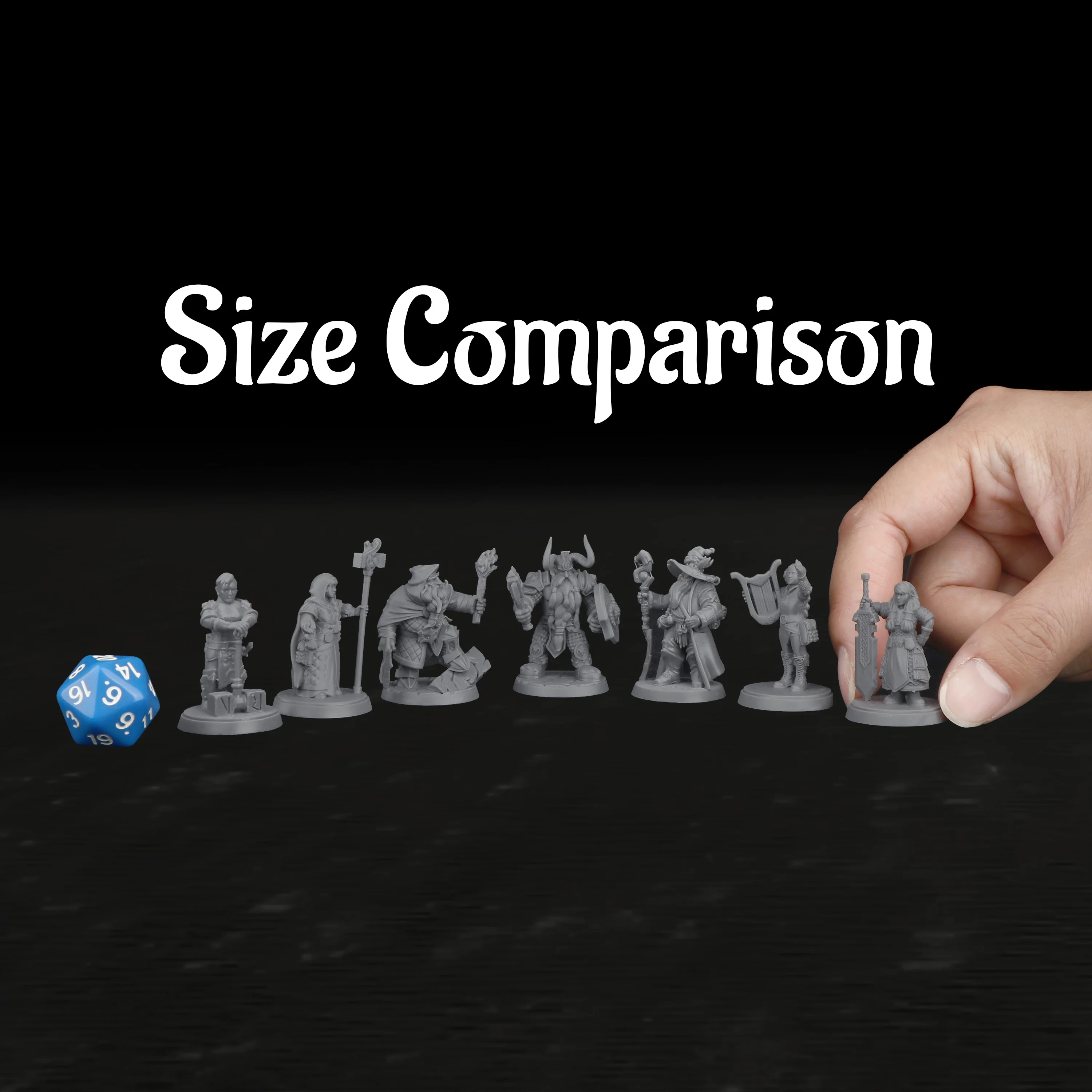 RPG Dwarf NPC Miniature Set – 25mm Fantasy Figures for Tabletop Role-Playing, Collectible Gift for Adventures & Magic Worlds