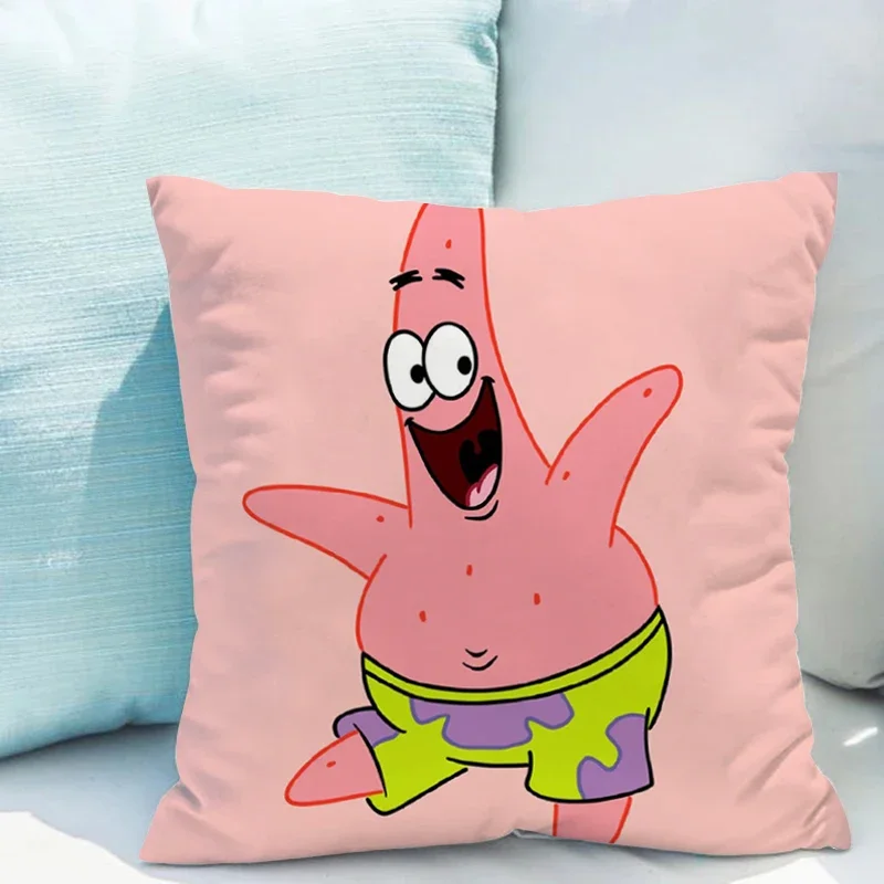 Luxury Pillowcase Sofa S-Spongebob Couch Covers Cushion Cover 45*45 Pillowcase 40*40  Bedding Home and Cushions Pillows