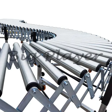 Liangzo Gravity Industrial Expendable Roller Conveyor with Adjustable Feet