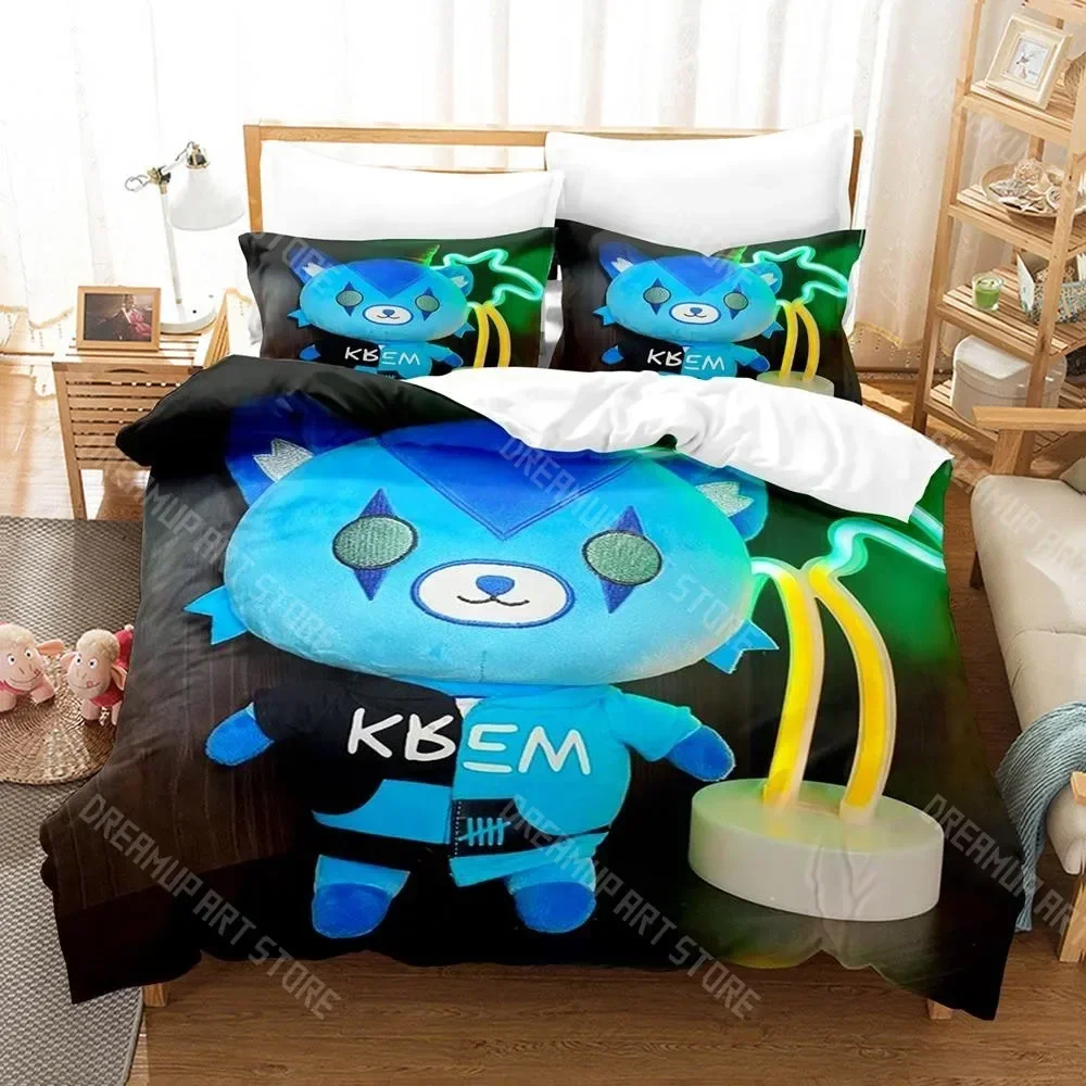 2026 3D Print Itsfunneh Krew Teddies Bedding Set Single Twin Full Queen King Size Bed Set Aldult Kid Bedroom 3D Kawaii Anime Bed