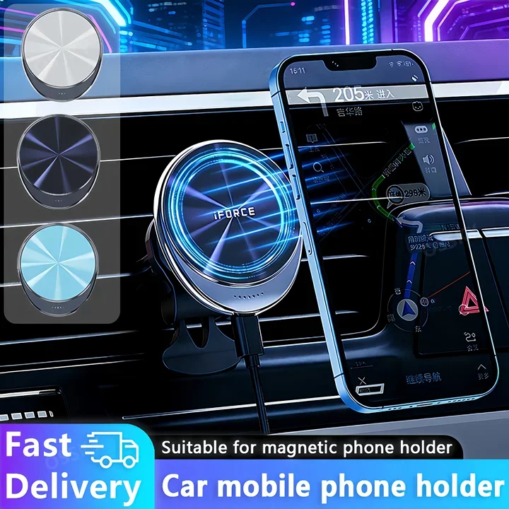 

OSSKY New General Magnetic Car Phone Holder for IPhone 17-12 Sturdy 360 ° Rotatable Phone Holder Very Suitable for Car Dashboard