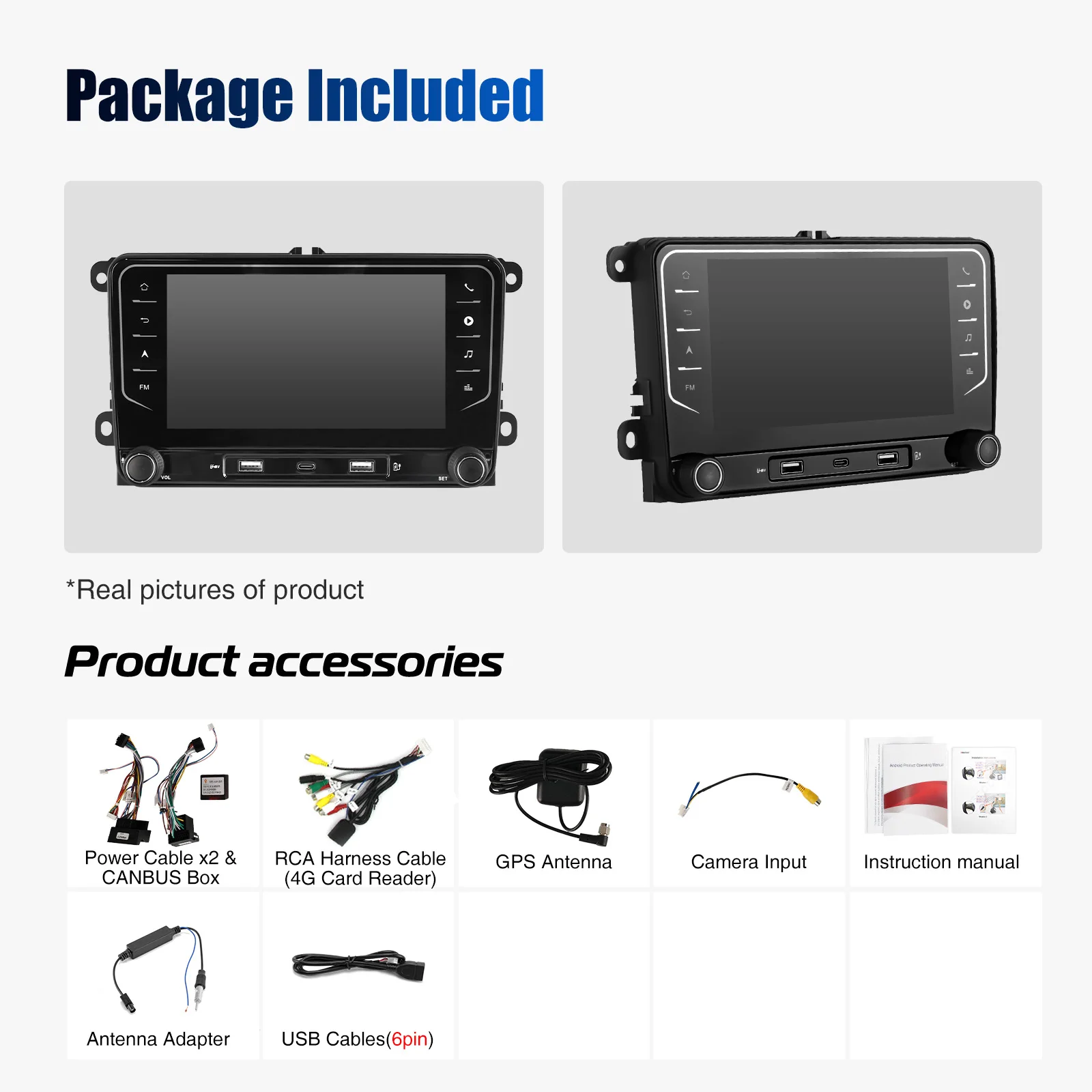 ESSGOO Android 15 Draadloze Carplay Autoradio voor Volkswagen Skoda Octavia Golf 5 6 Touran Passat Auto Multimedia Speler GPS WiFi