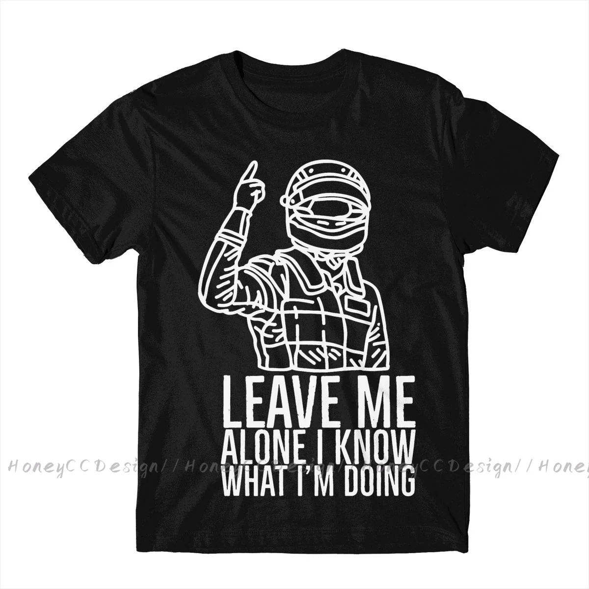 Formula 1 f1 Leave Me Alone Kimi Raikkonen Racer Print Cotton T-Shirt Camiseta Hombre For Men Fashion Streetwear Shirt Gift