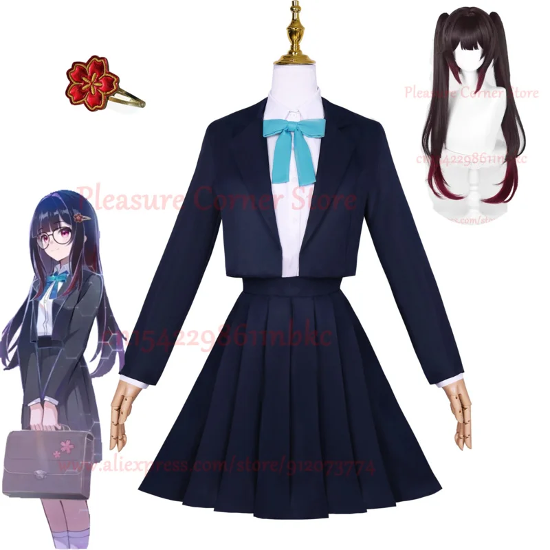 Game Honkai Star Rail Sparkle Jk School Uniform Cosplay Costume Suits Sparkle Cosplay Dress Wig Role Play Carnival Party Outfits