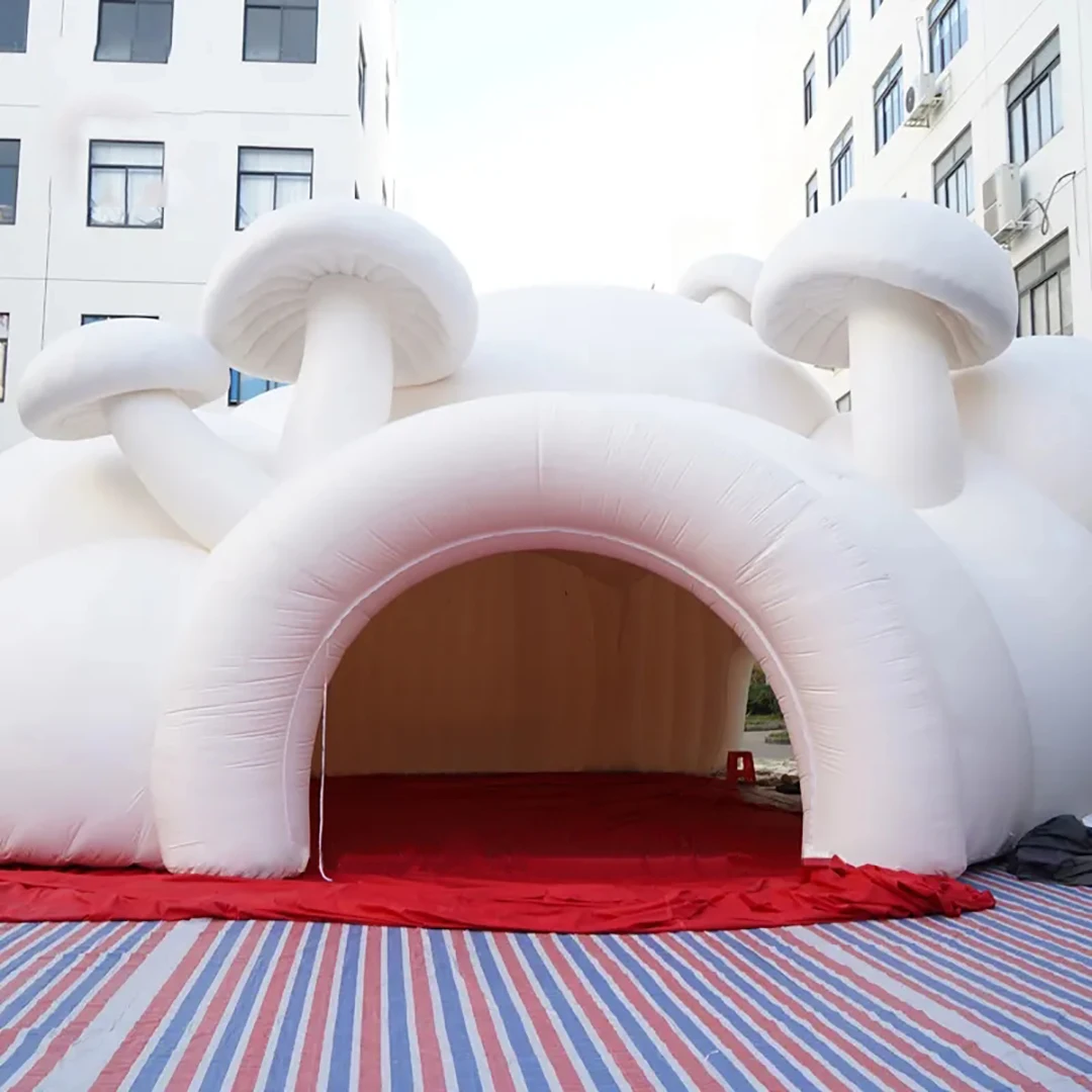 Gigantische opblaasbare paddestoel tent luchtblaasplant 3D creatieve opblaasdecoratie rekwisieten evenement park themafeest reclame rekwisieten
