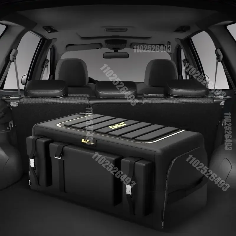 

Trunk Storage Organizer With Lid Universal Car Trunk Organizer 70L Storage Box Oxford Cloth Folding Organizador
