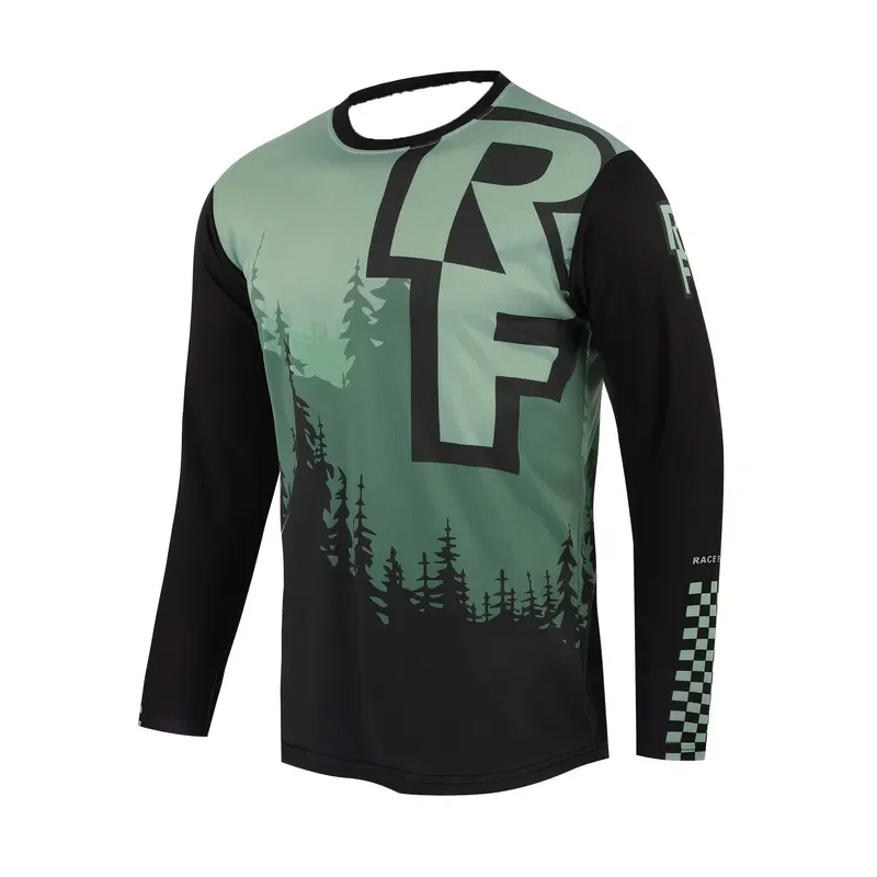 3D Print Casual Long Sleeve Men Breathable Mountain Bike Enduro Off Road Motocross Mtb Jersey Cycling Top Riding Quick Dry