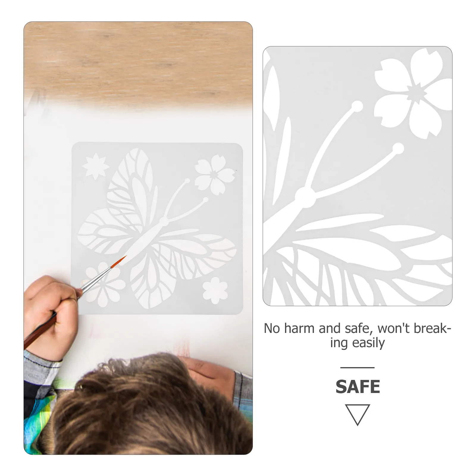 24 Pcs Butterfly Stencil Painting Template Scrapbooking Art Mold The Pet DIY Templates