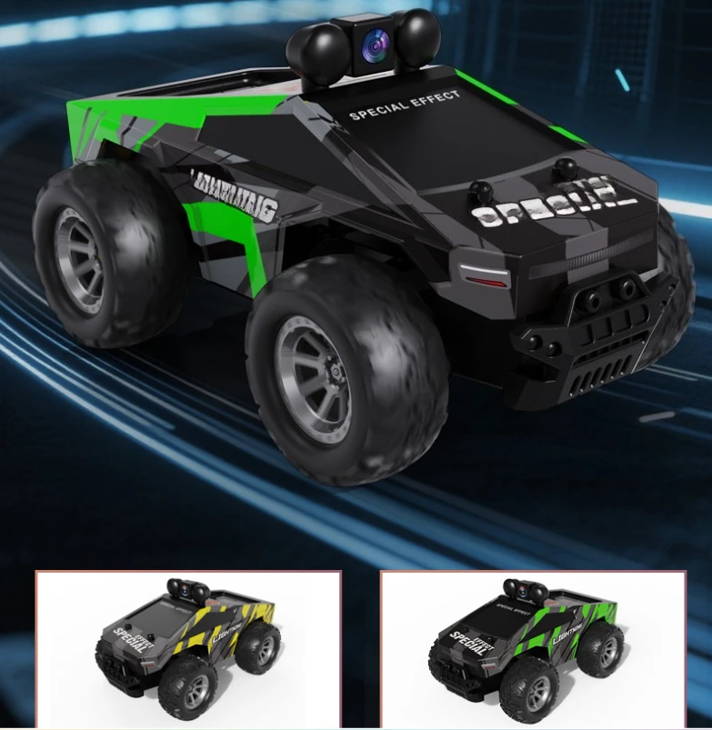 Carro off-road 2.4G RC escala 1:28 - brinquedo de escalada de deriva de alta velocidade com capacidade para fotografia aérea