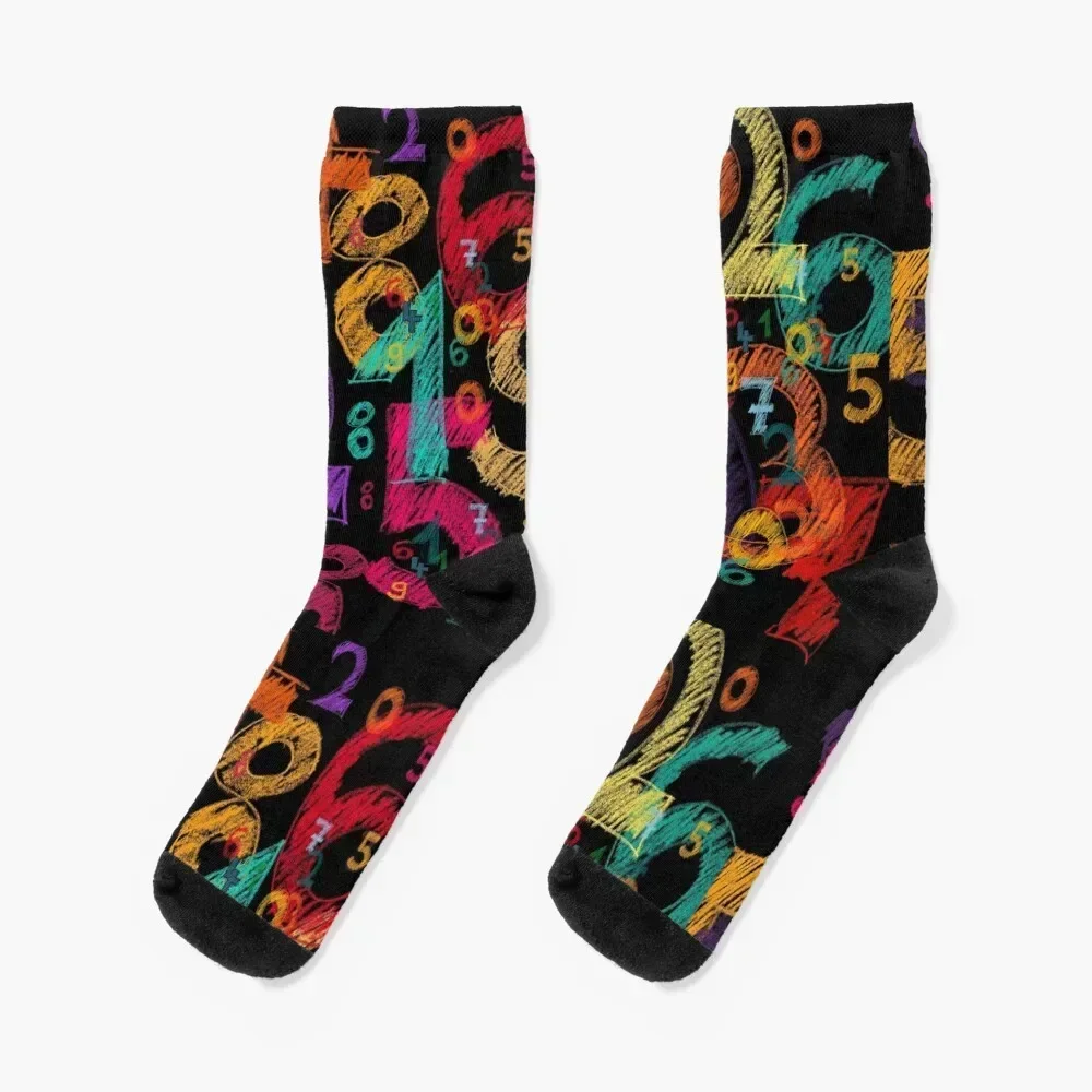 Colorful math Socks Argentina tennis floor anti-slip Socks Girl Men's