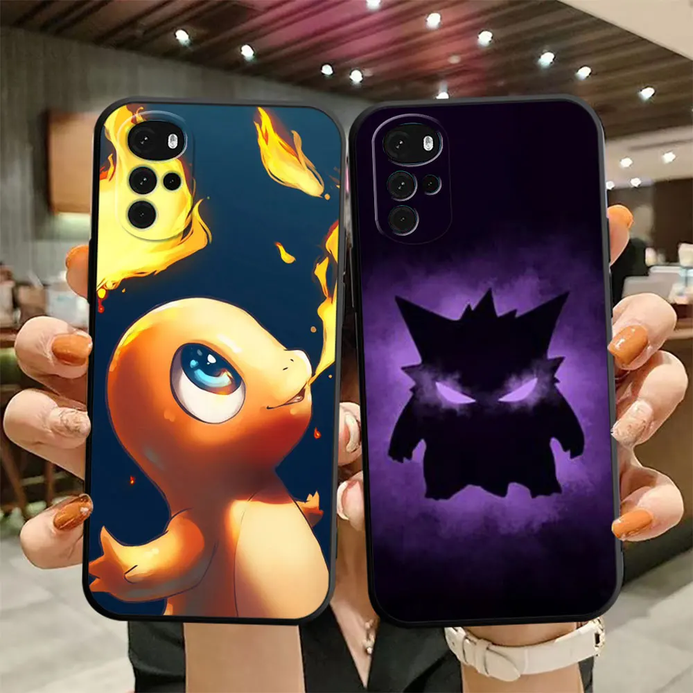 Anime Pokemon Eevee Phone Case for Motorola Moto G71 G200 G60S G50 G31 G51 G52 G22 G30 G9Plus Power Lite 5G Cover