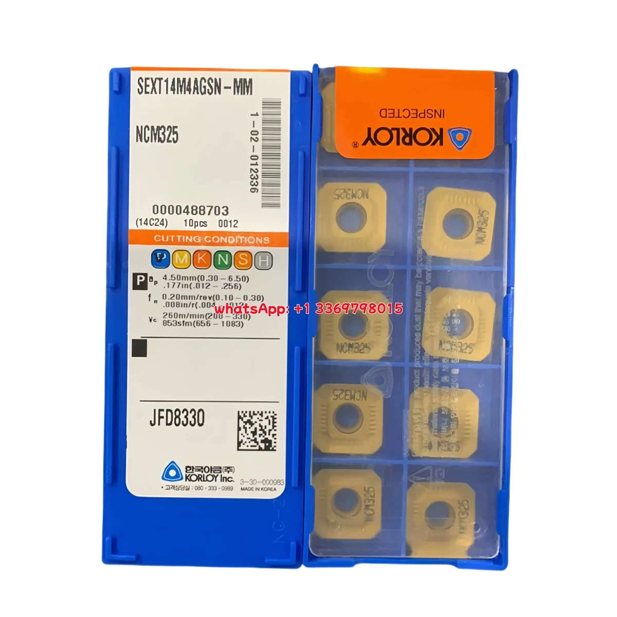 KORLY 100% الأصلي SFCN SFCN1203EFR H01 طحن إدراج 10 قطعة