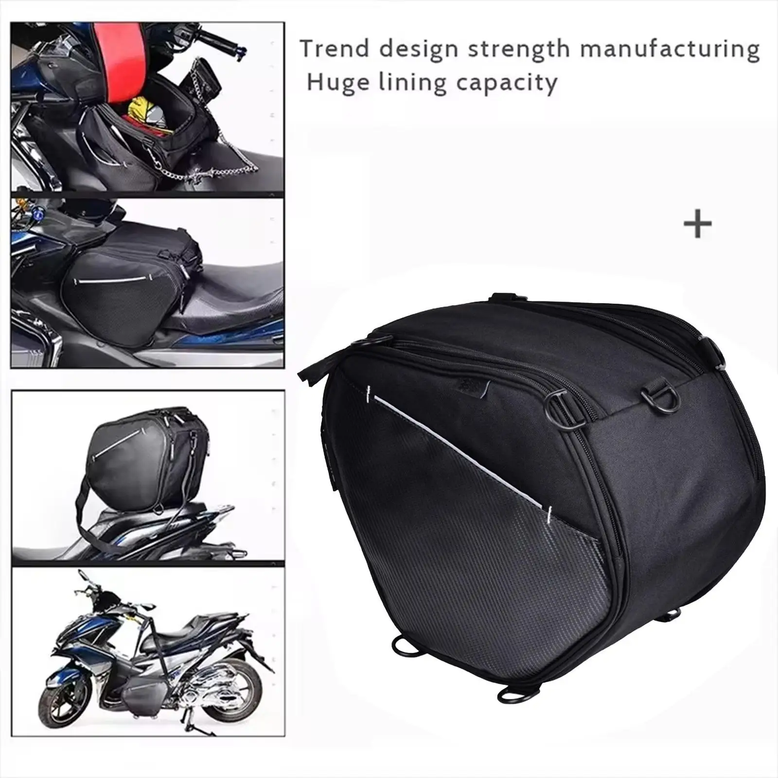 

Motorcycle Tank Bag Pouch Carrier Water Resistant for Repair Maintenance Tool Carrying Riding Accessories Travel Motorbike