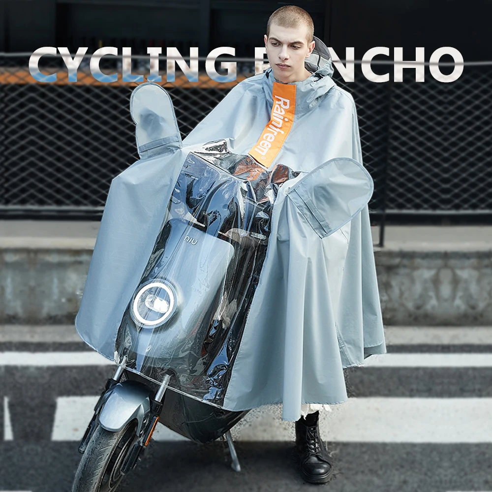 Electric Thickened Rain Poncho Multi Functional Outdoor Travel Raincoat Suitable for Multiple Riding Tools Various Colors Availa
