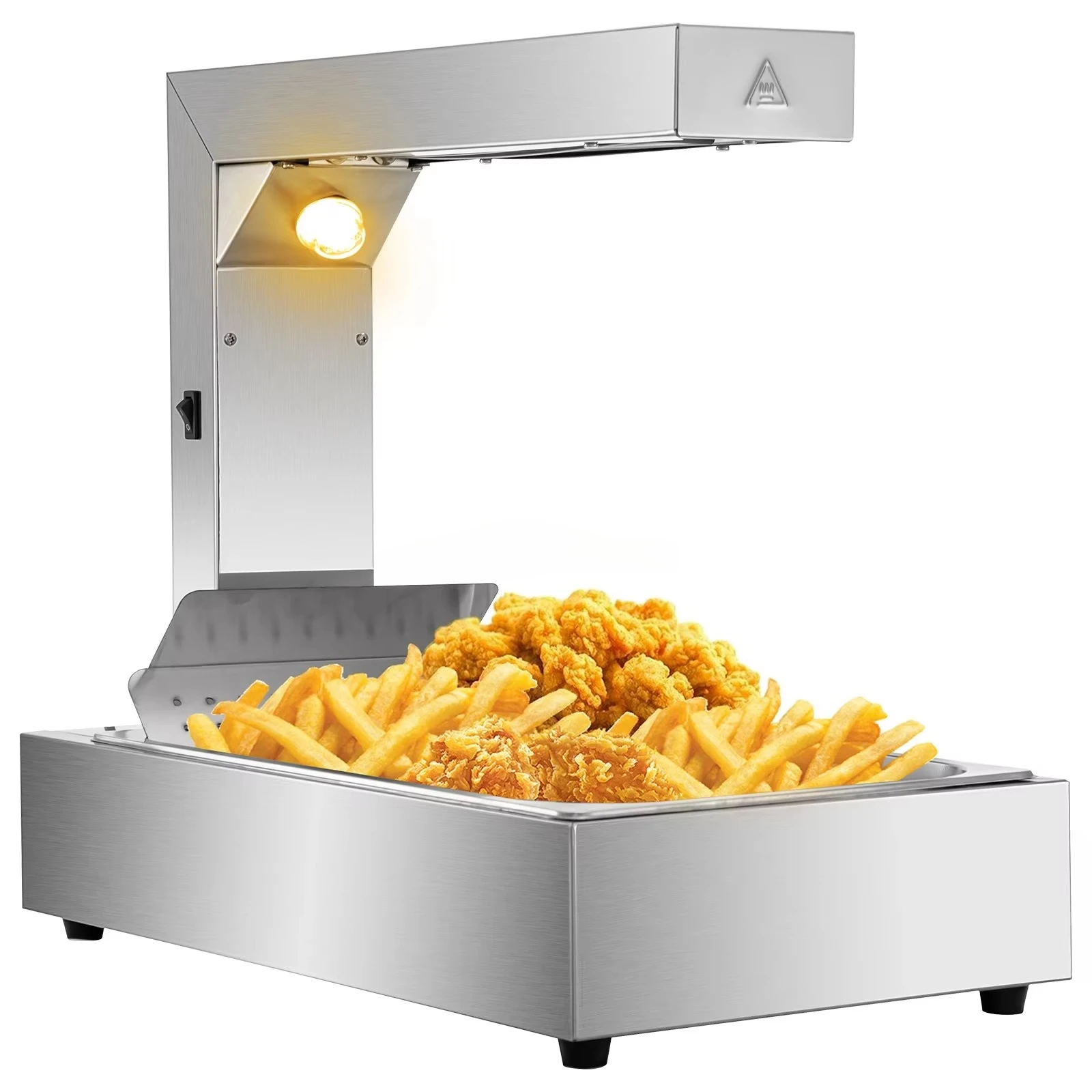 

Commercial potato chip heater Stainless steel food heating lamp 1000W frying heating lamp Electric potato chip display heater