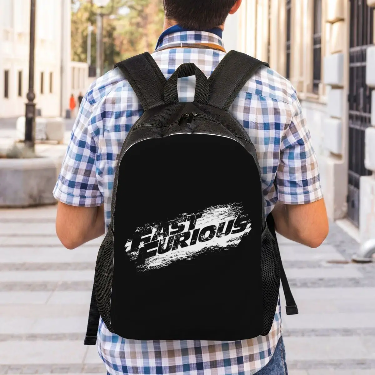 حقيبة ظهر Fast & Furious 9 ذات سعة كبيرة للأولاد والبنات حقيبة كتب مدرسية حقائب كتف للرجال والنساء