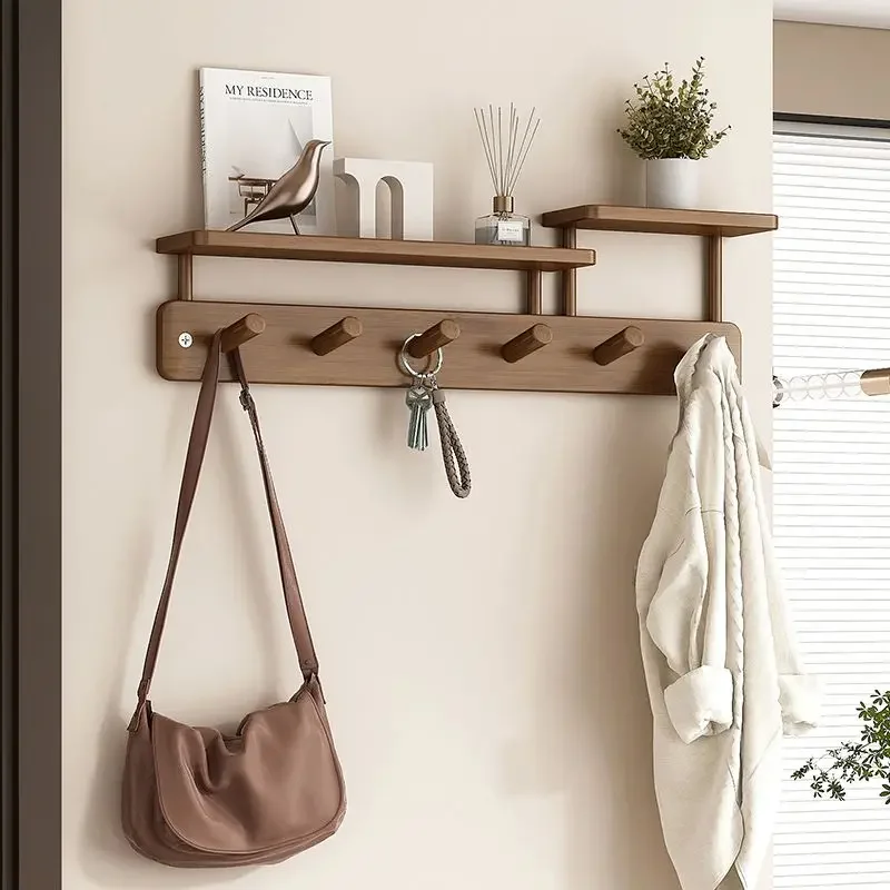 Wooden Storage Wall Rack Entrance Hall Hallway Corner Cheap Coat Racks Luxury Dress Mini Hanger Organizer Shelf Furnitures