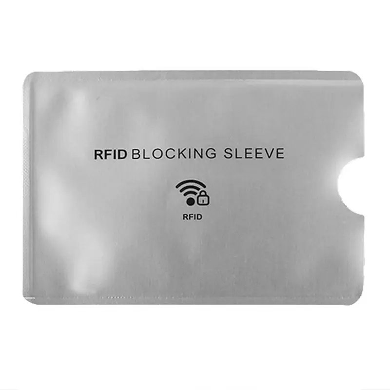 RFID ブロッキングリーダーロック銀行クレジットカードプロテクターシールドバッグスリーブホルダー