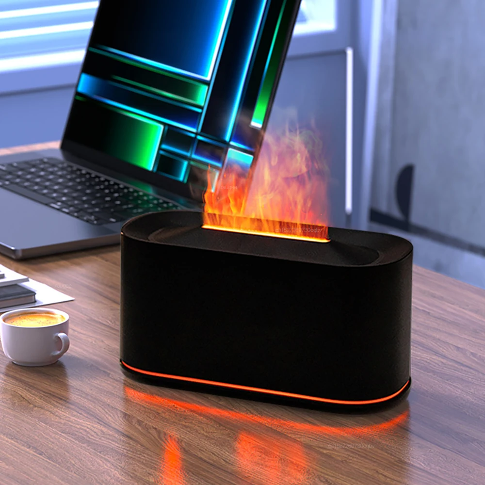 

Увлажнитель пламени, аромадиффузор, диффузор аромата для дома, ароматерапия, диффузор эфирного масла, увлажнитель огня с ночником