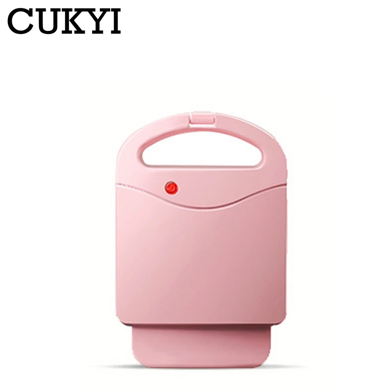 CUKYI 650 واط المنزلية على الوجهين التدفئة صانع الساندوتشات الكهربائية الإفطار آلة الهراء صانع فرن كعكة البيض محمصة صغيرة 220 فولت