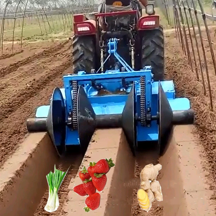 

2024 New Farm Tools Crop Farm Machine Strawberries/ginger/shallots Trenching Machine Professional Ridger Machine