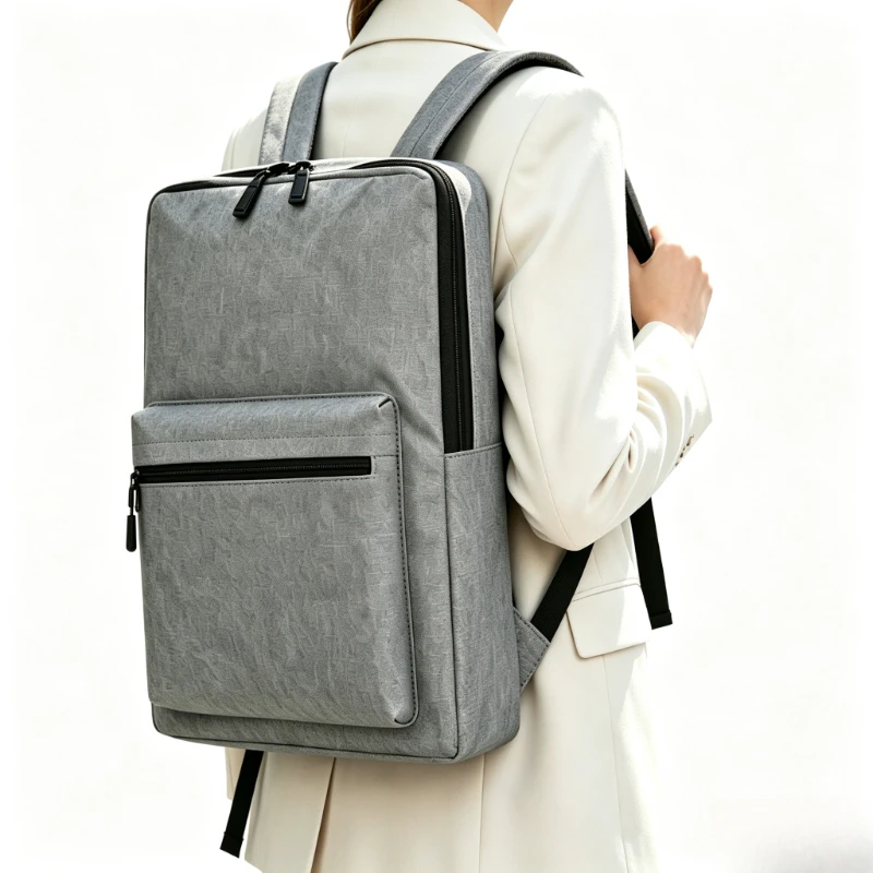 Slim Minimalist Backpack for Men Women, Waterproof  Notebook Rucksack Portable Business Backpack for School Daily Commute Travel