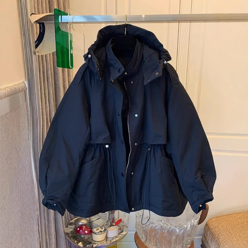 

2025 Autumn/Winter New American Fashion Cotton Jacket High End Versatile Trendy and Slimming Coat Female Clothing