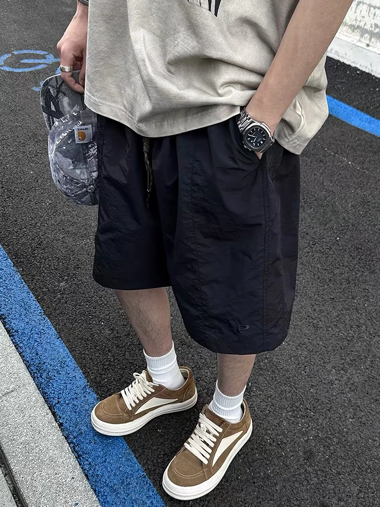 

Retro Japanese Sle Qui Dry Workwear Men's Summer New Casual Loose Straight Leg ort Pants Trendy Youth Active Sle