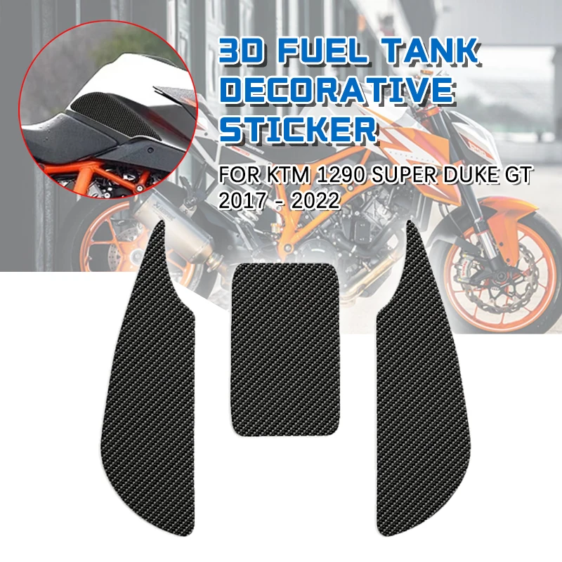 Motorcycle protector anti slip tank pad sticker gas for KTM 1290 Super Duke GT 2017 2018 2019 2020 2021 2022 knee grip traction