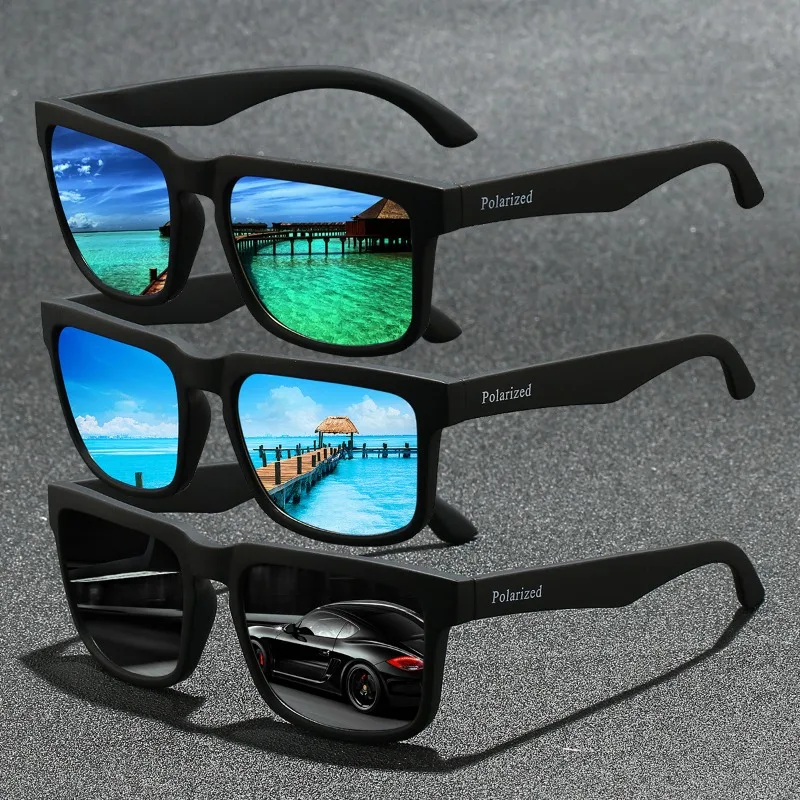 

New Fashion Vintage Square Classic Sunglasses Men Women Driving Fishing Luxury Brand Designer Sun Glasses Driver's Eyewear UV400