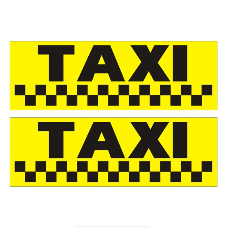 Adesivo per auto TAXI Divertenti decalcomanie colorate personalizzate per automobili KK 10 * 4 cm