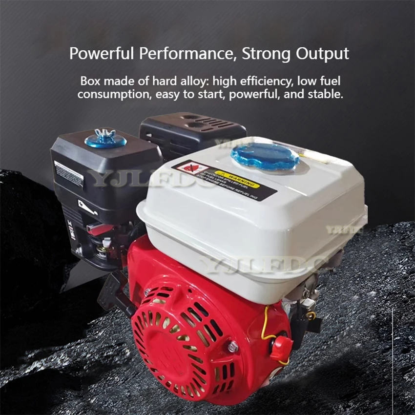 Reducción de media velocidad, 14HP, un solo cilindro, cuatro tiempos, 1800, potencia rotativa para barco, microcultivador, motor 212CC